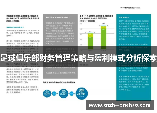 足球俱乐部财务管理策略与盈利模式分析探索